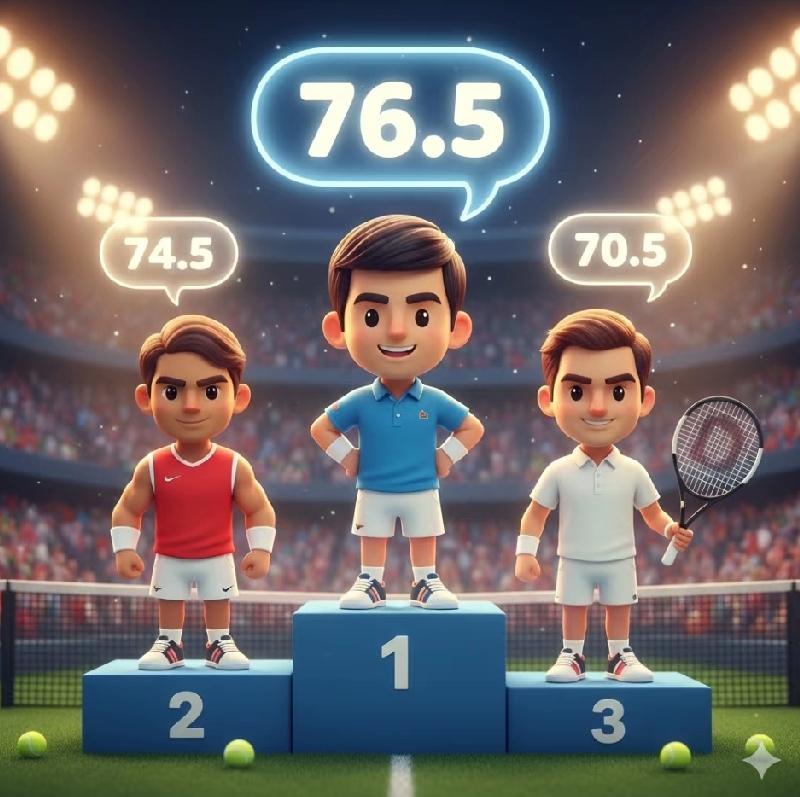 知名体育博主从8个纬度分析了“费纳德”三巨头的实力对比，综合下来三巨头的得分:德