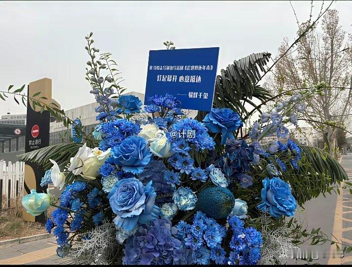 王俊凯第一次话剧演出，易烊千玺和王源暖心送花篮！两人都选择了王俊凯的应援色，千玺