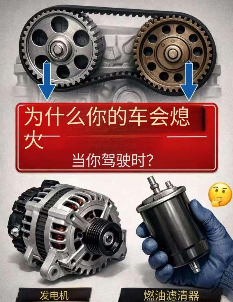 为什么你的车开着开着就熄火了？开车时车子突然熄火，是一件既危险又让人闹心的