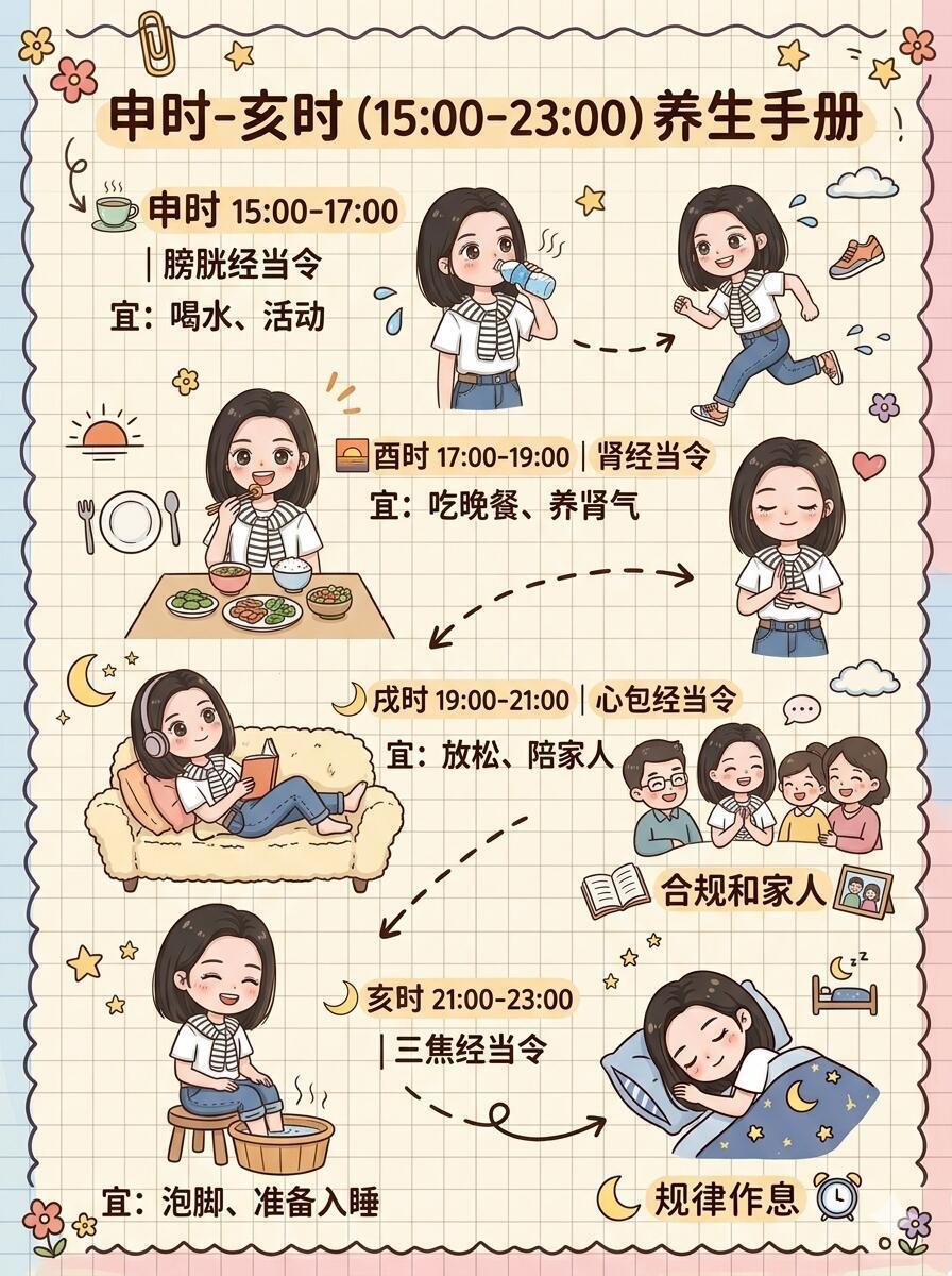 一张图看懂十二时辰养生，收藏起来慢慢看​​​