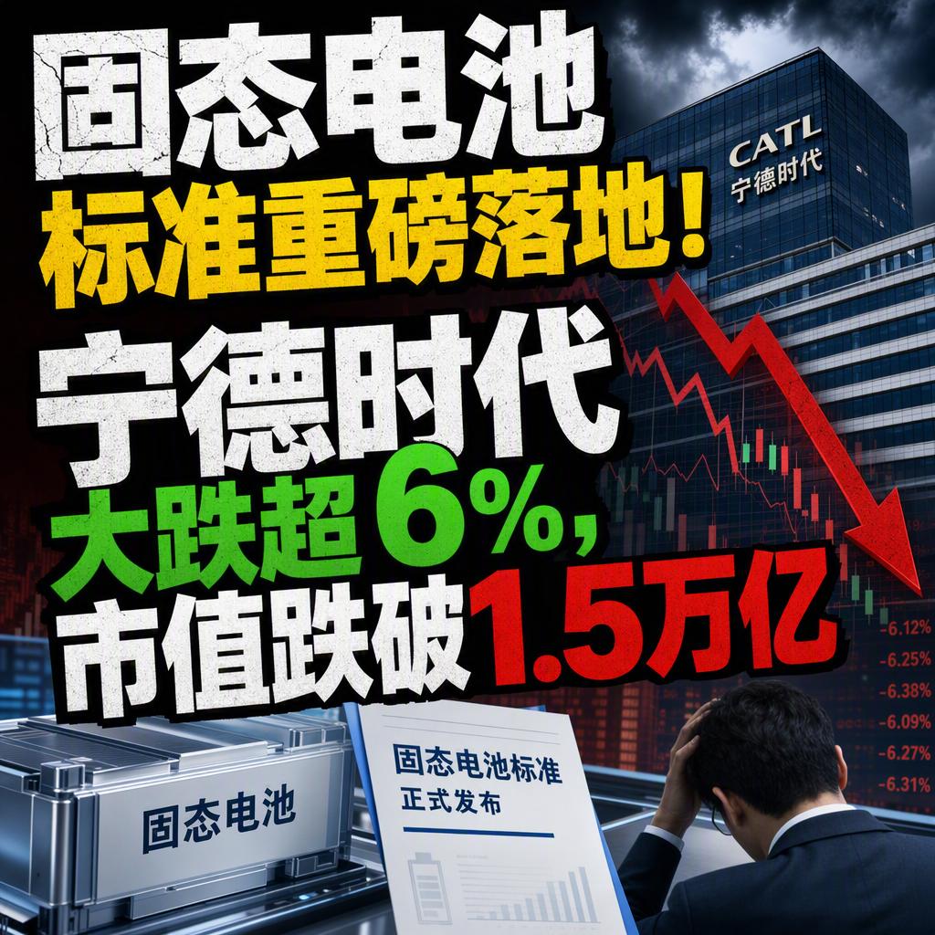 很多人以为固态电池国标一立项，宁德时代就该往上冲。可9月15日的盘面，给了个相