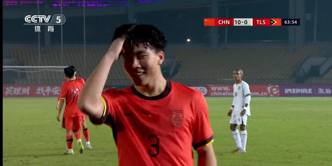 人高马大中国龙，戏耍小巧玲珑东帝汶，大胜！虽赢但不兴奋，唯盼从此开启中国足球胜利