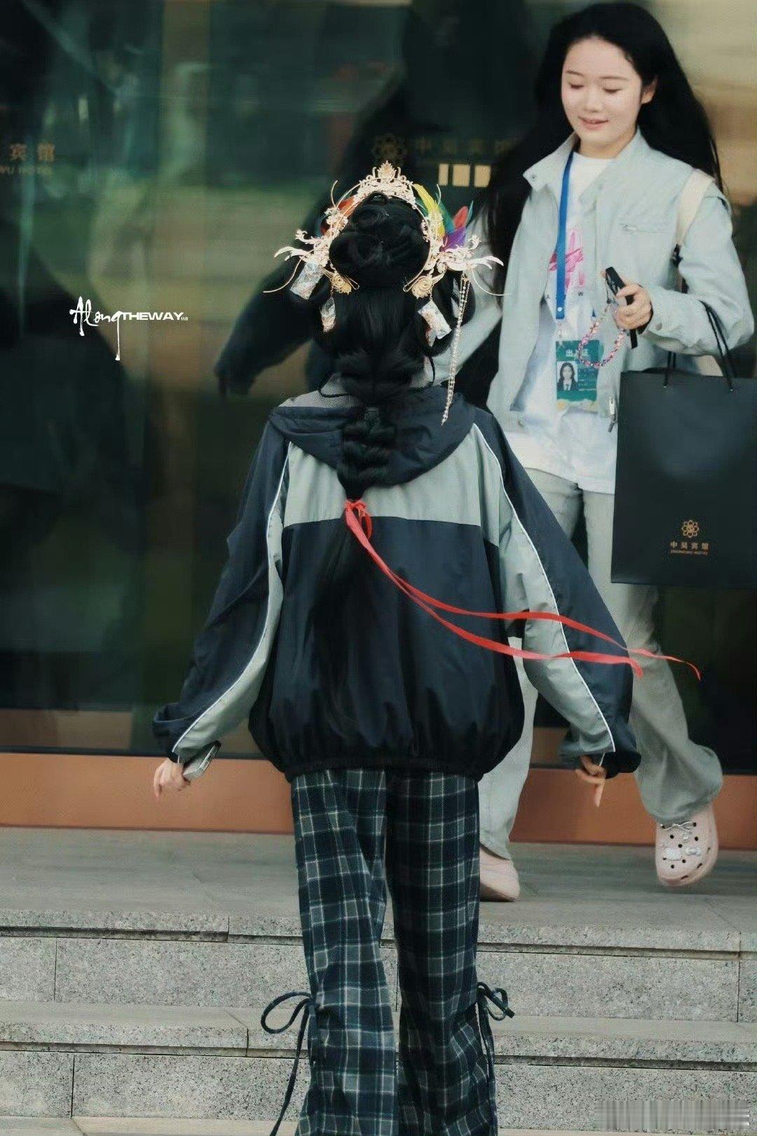 奔跑吧录制，白鹿这个造型好米😘😘😘​​​