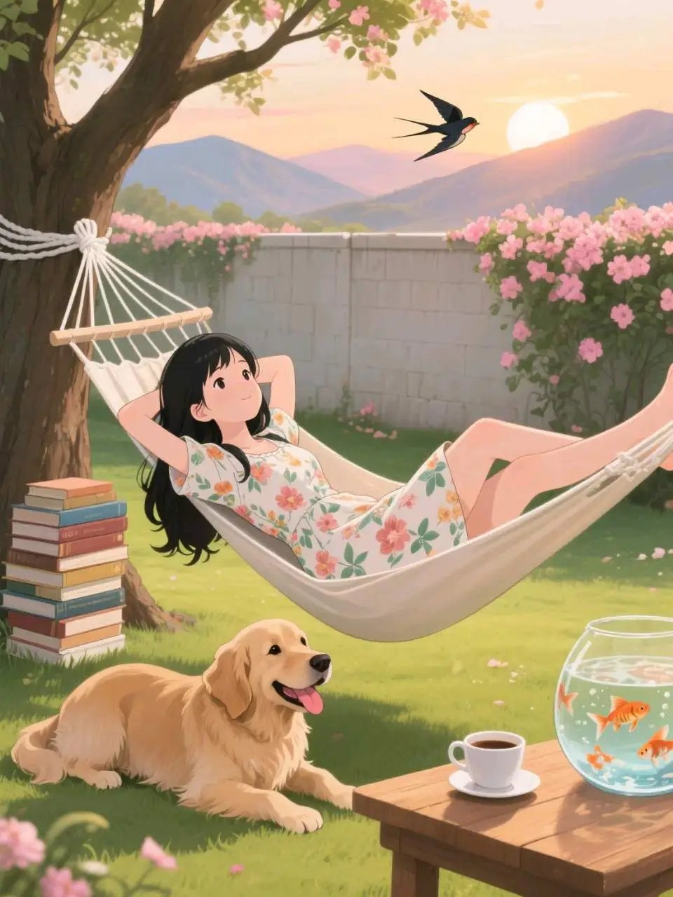 每个人生来就自带专属的人生底色，不用拿别人的生活对标自己，接纳自己所有际遇，认真