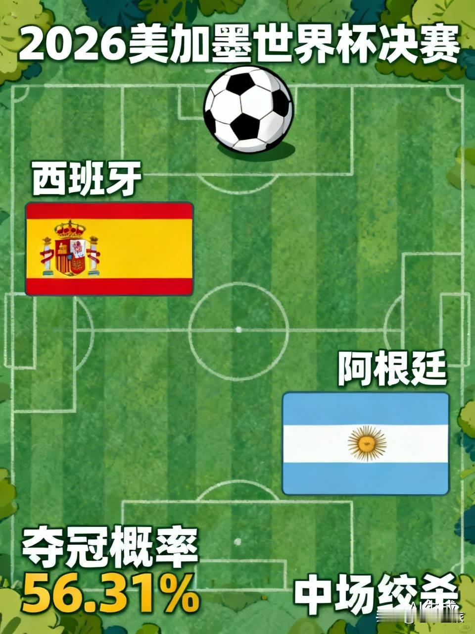 你看好哪支球队拿下本届世界杯冠军2026年美加墨世界杯决赛，阿根廷和西班牙这两
