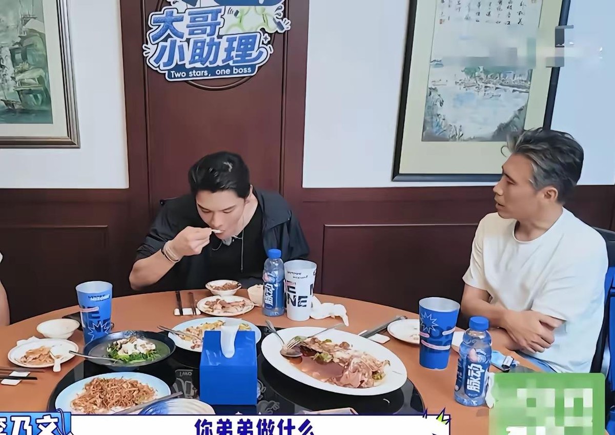 李乃文在节目里随口问向佐弟弟做什么，向佐答做餐饮，在内地，李乃文又接了一句“长辈见不着俩儿子吧”，向