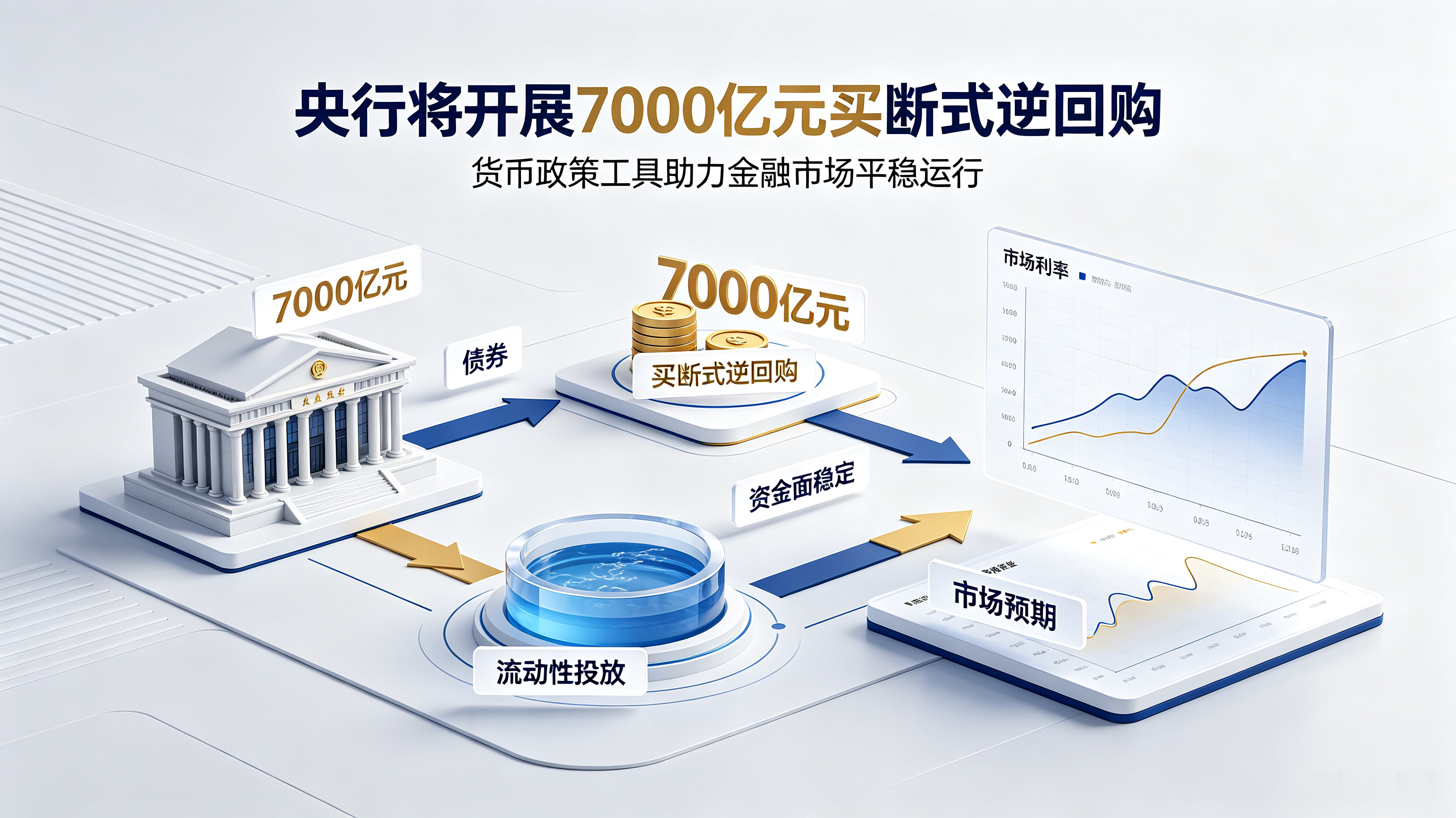 央行这次直接甩出7000亿元买断式逆回购，不少人还没搞懂这操作到底啥意思。说白了就是央行直接从银行手