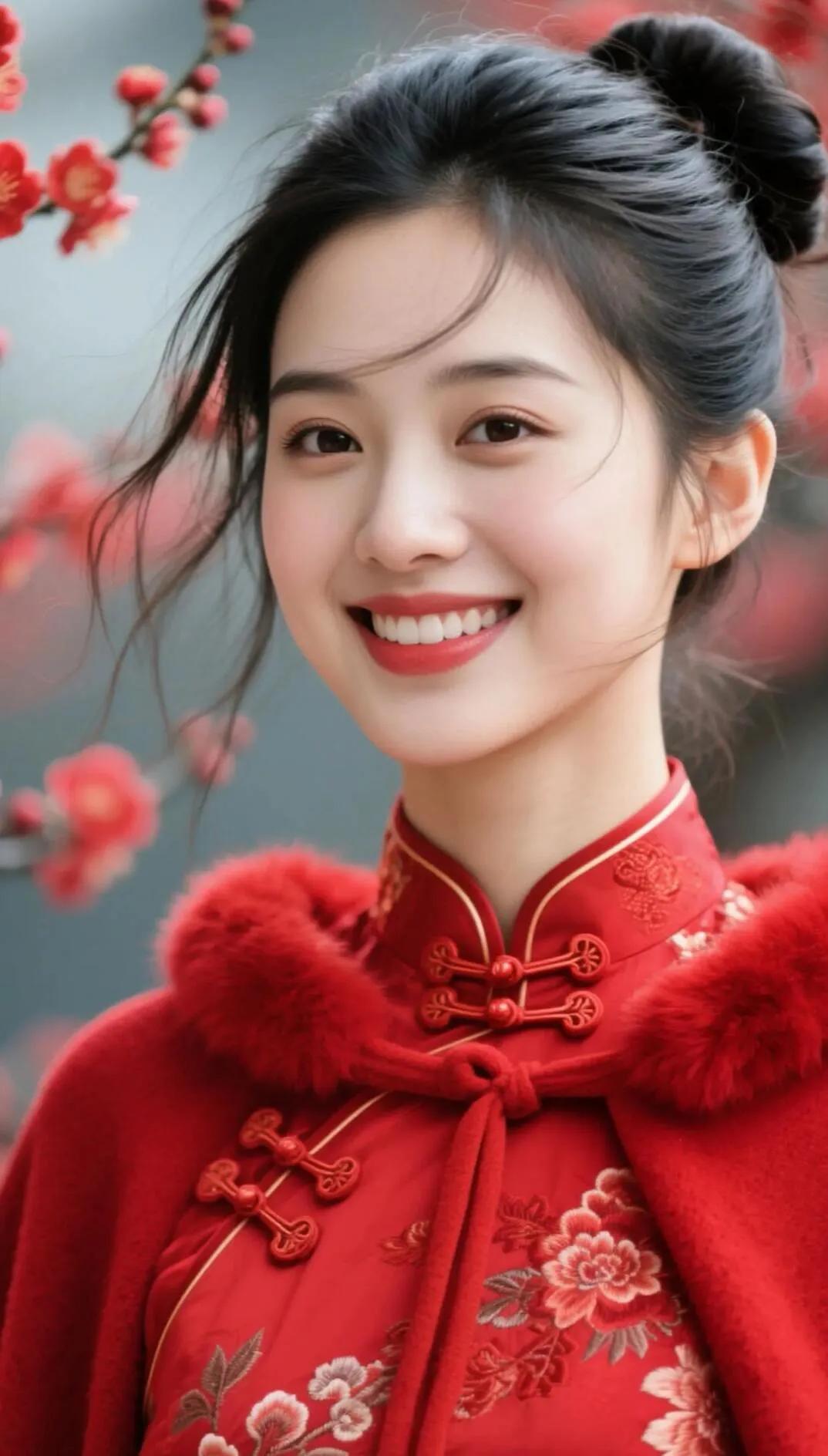 我爱旗袍美丽女孩