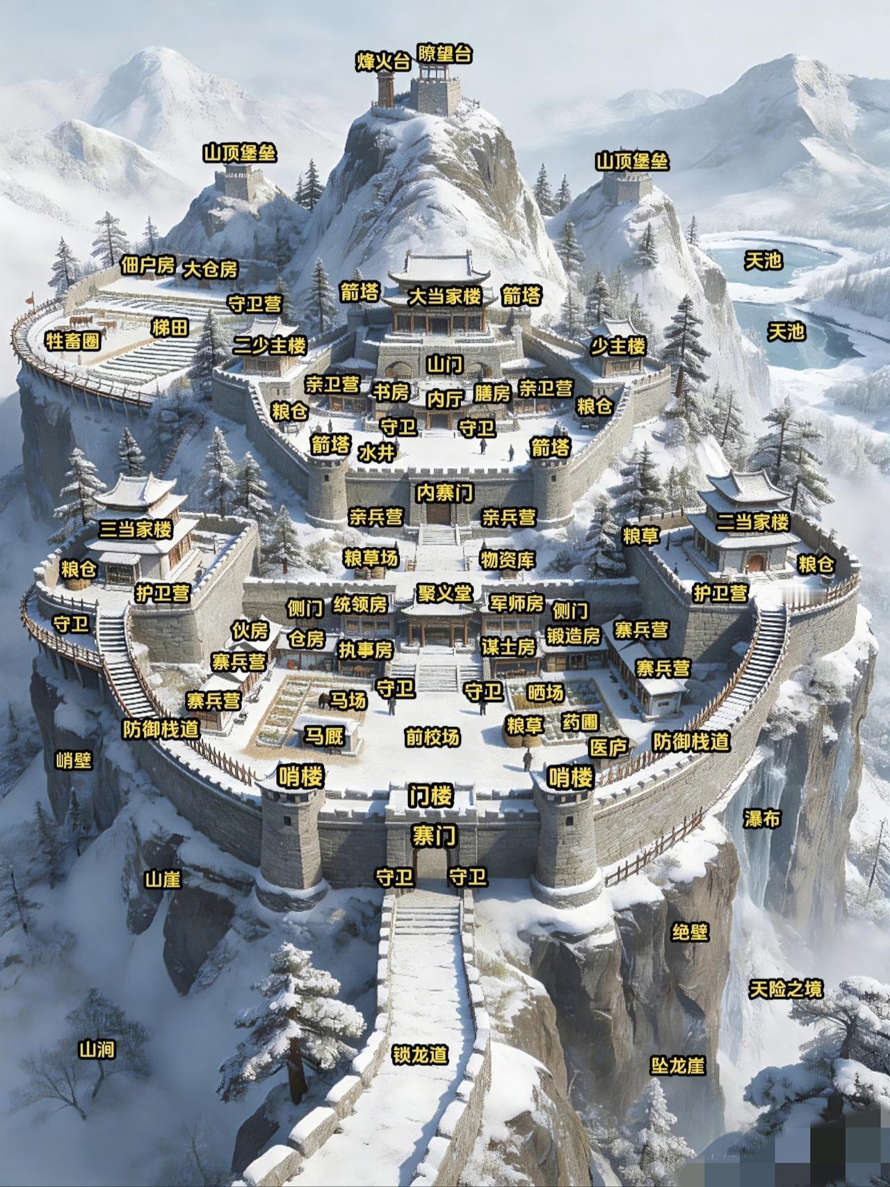 Ai生成的古代山寨图，据说这是最终极的形态