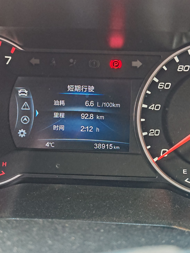 长安Suv油耗长安cs35plus19款1.6升。最近表显油耗