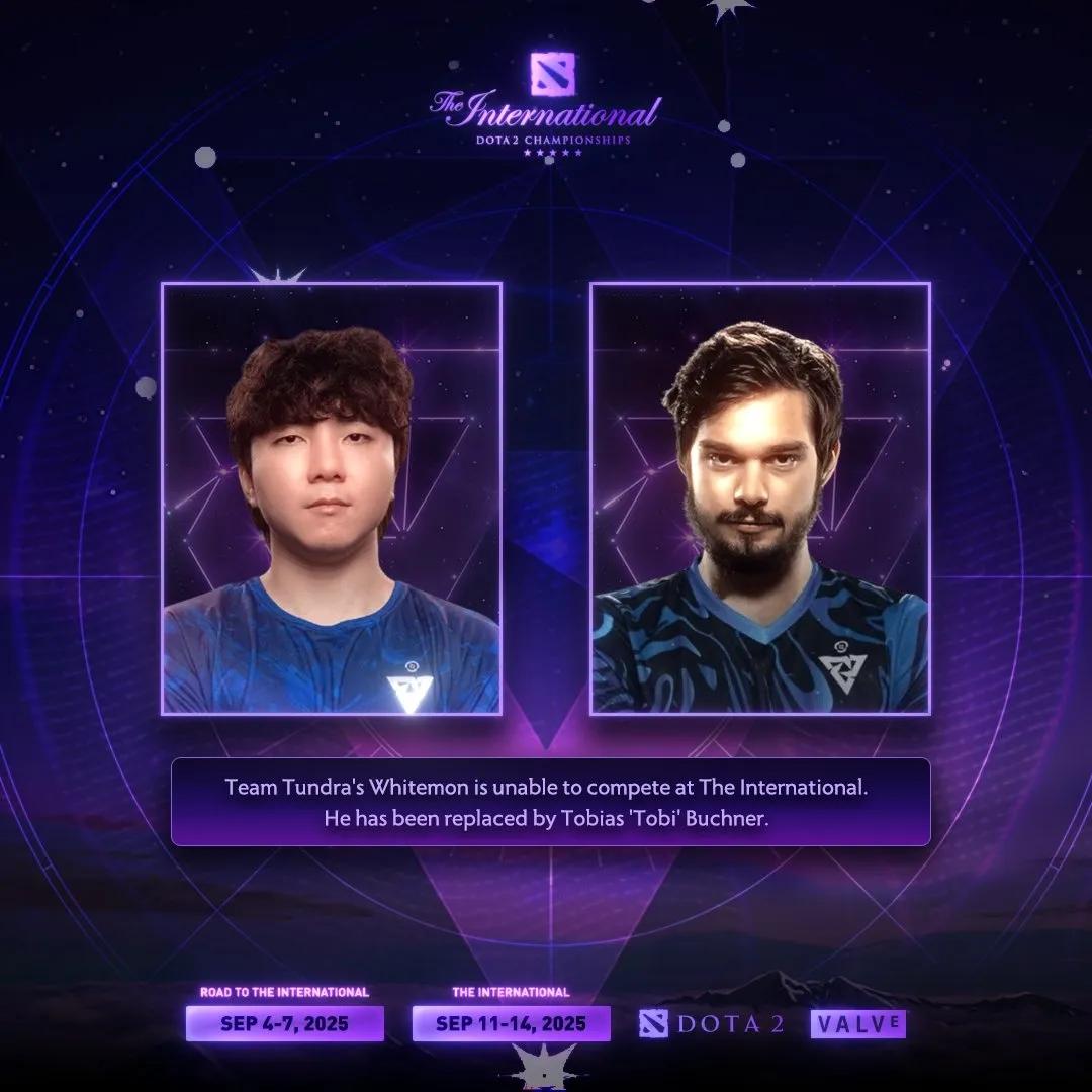 DOTA2:Tundra五号位无法参加TI正赛由于石头人的五号位不知道什么