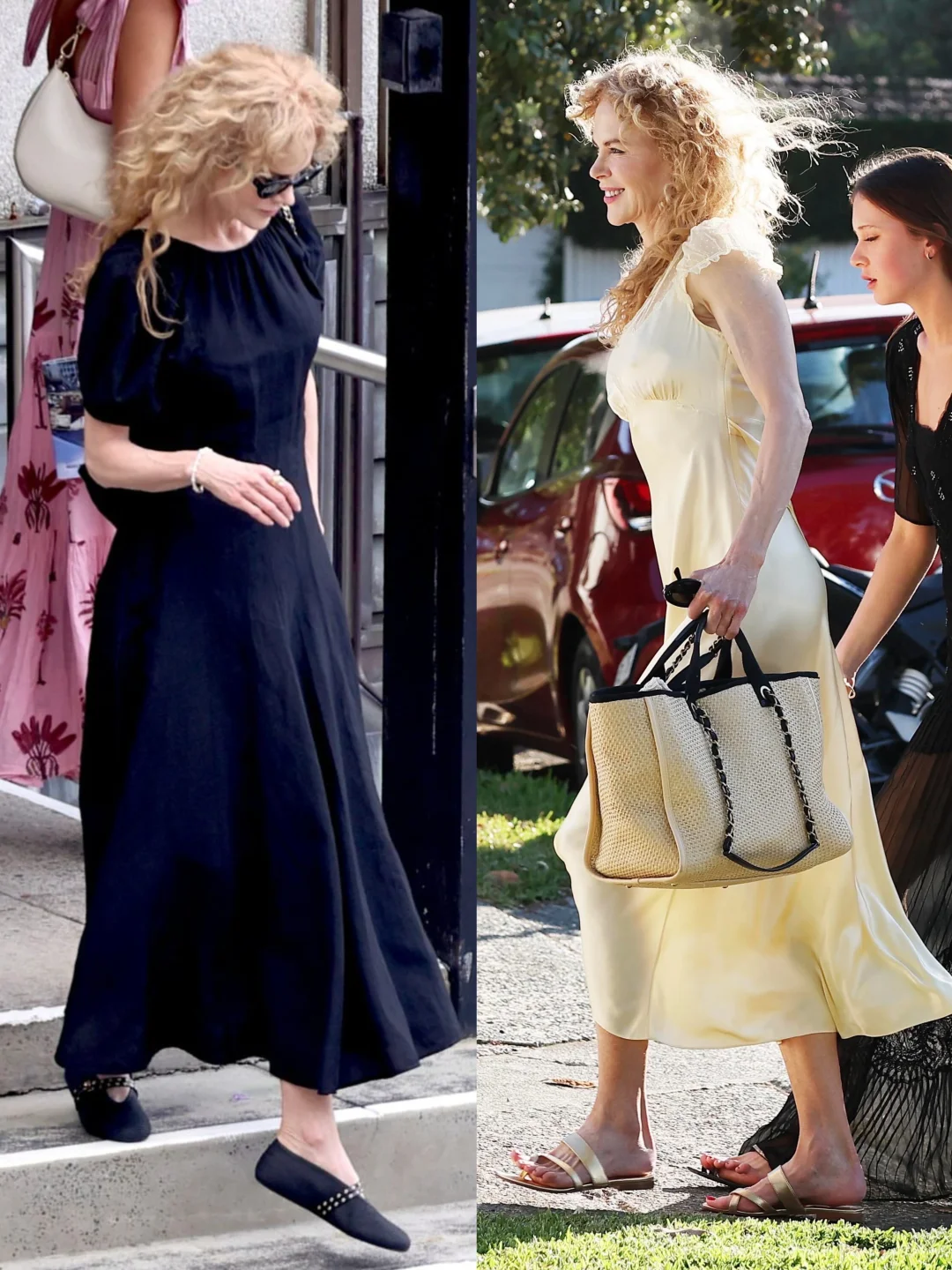 妮可基德曼这两天街拍的裙子都很好看