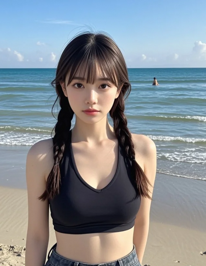 阳光下的倩影，是这个夏天最美的风景。