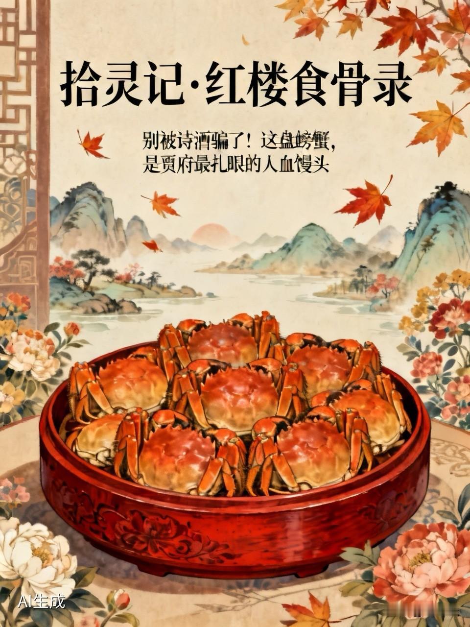 拾灵记·红楼食骨录｜别被诗酒骗了！这盘螃蟹，是贾府最扎眼的人血馒头世人皆迷大
