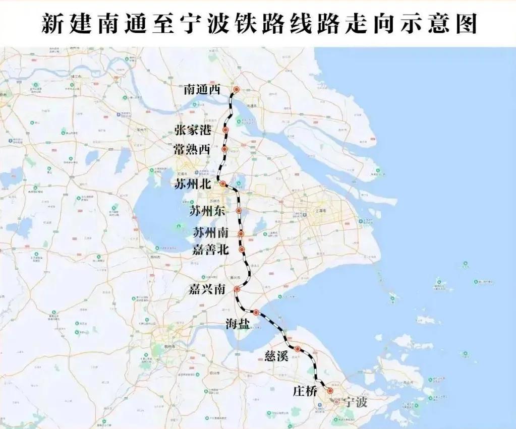通苏嘉甬高铁是连接南通、苏州、嘉兴和宁波的客运专线，也是苏州市第一条南北方向的高