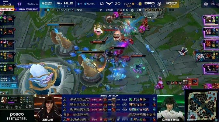 真这么菜？HLE次局被BRO暴打，Zeka唯一正战绩6/1/3，Guma狂送1/