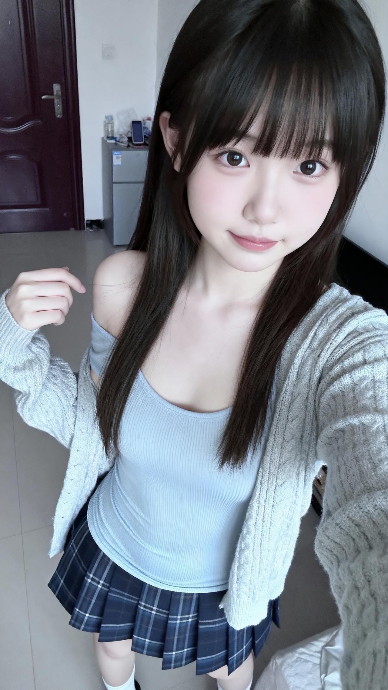 甜系女孩清纯甜美甜妹甜妹风甜美女孩