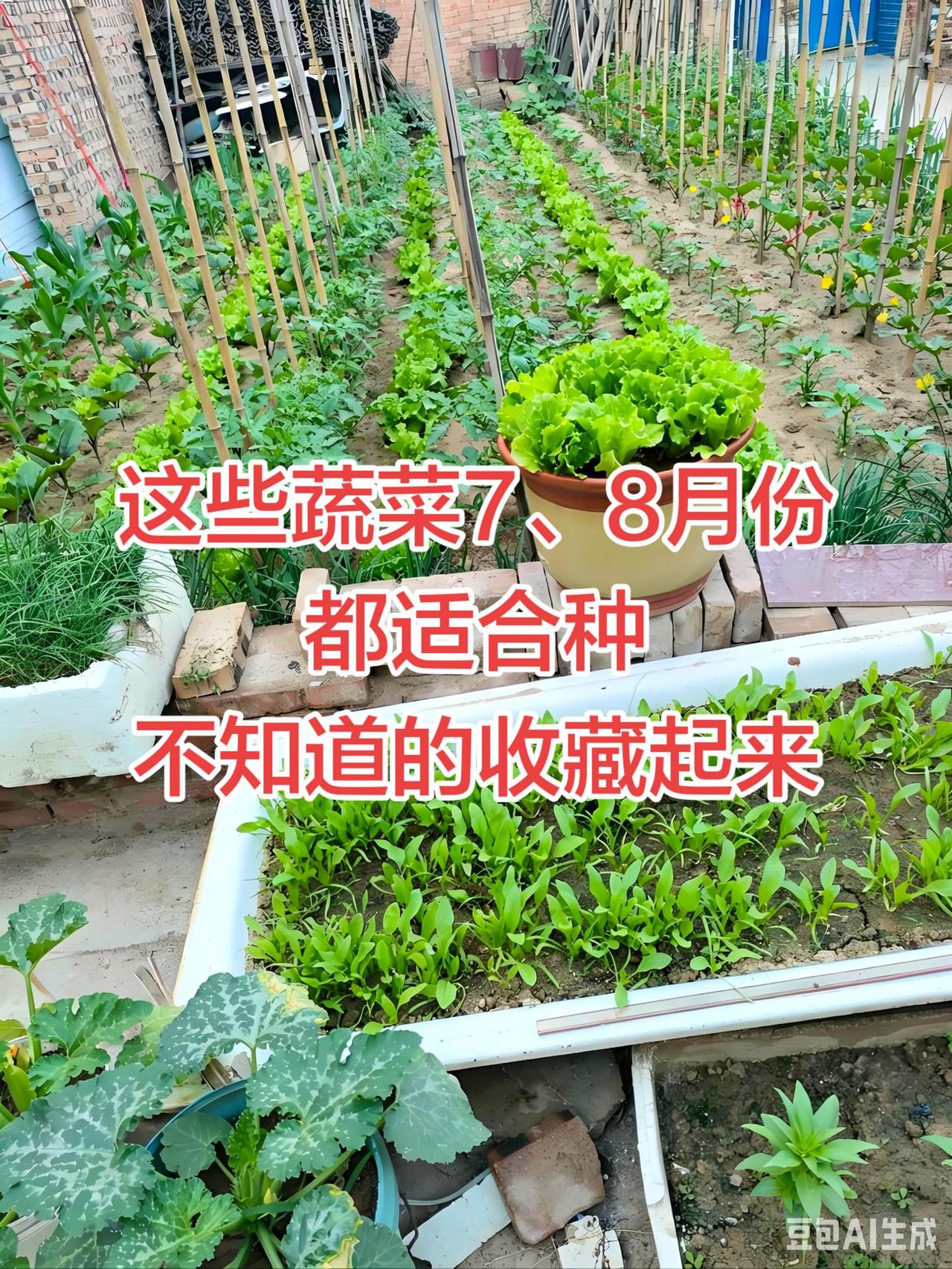 马上就到8月份了，8月适合种植的蔬菜有哪些呢？俗话说呀，八月不种菜，十月没菜吃