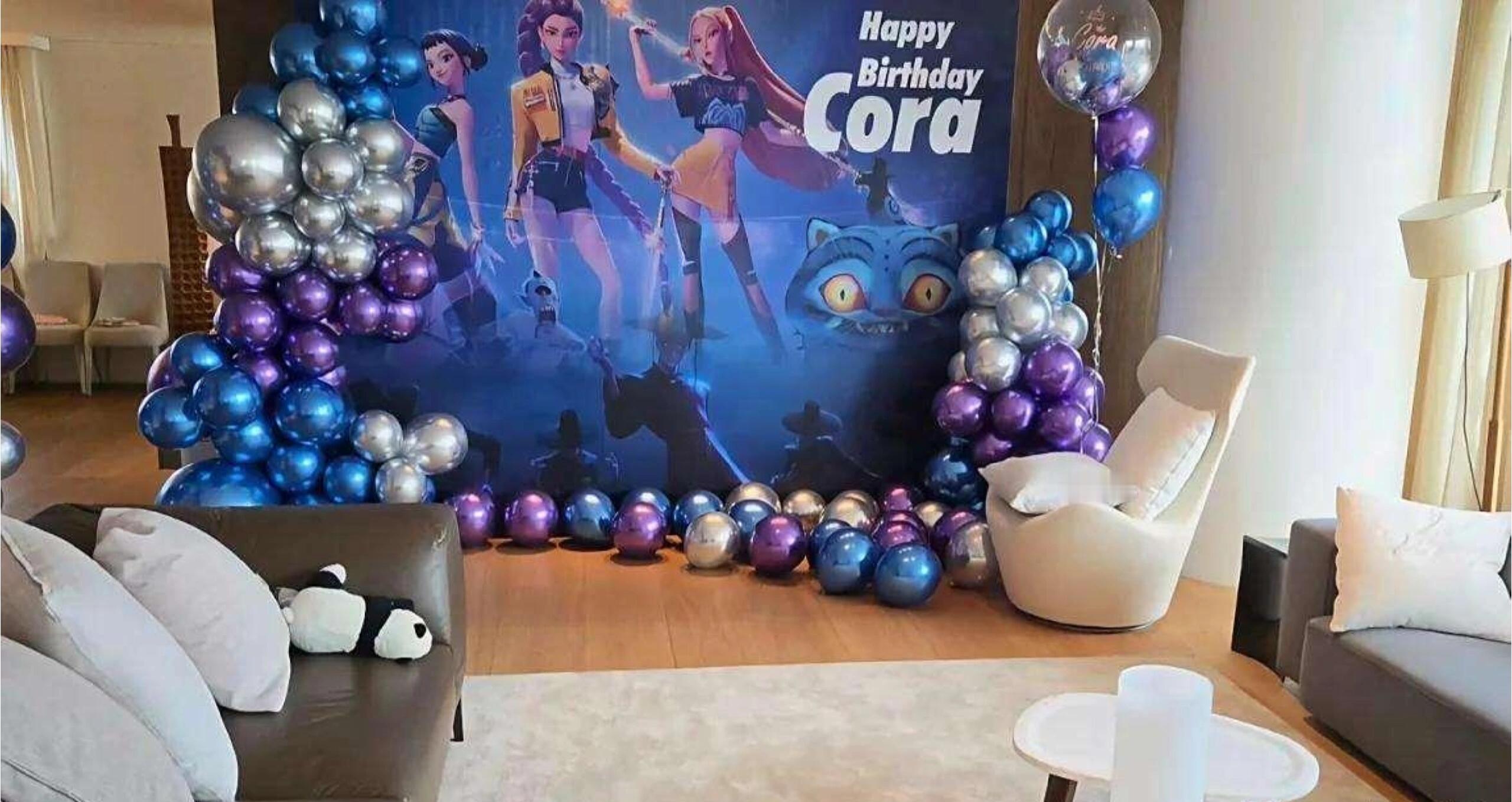 郭碧婷在台北老家给女儿过生日，场面简单温馨​​​