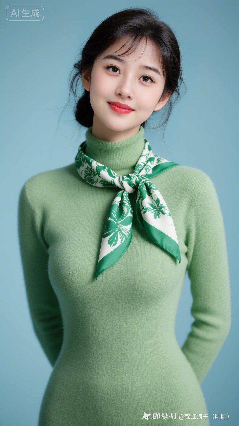 清新薄荷绿穿搭，元气少女风，活力满满！🌿💚