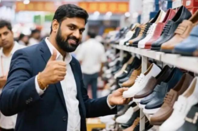 印度商人在中国订购了3000双皮鞋，印度商人的意思是，等货物到了印度后，自己再全