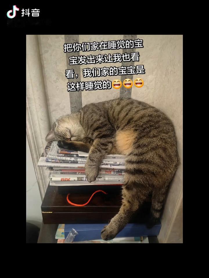 把你们家在睡觉的宝宝发出来让我也看看，我们家的宝宝是这样睡觉的。