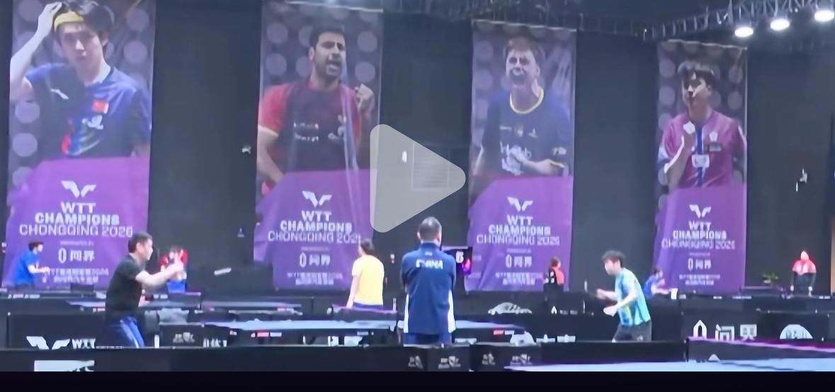 比赛刚结束，孙颖莎就回到训练场继续训练—明天打迪亚兹加油！3月12日，孙颖莎3