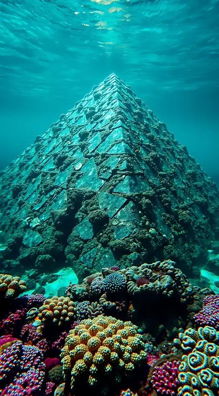 海底出现金字塔着实令人费解我认为，这或许与地质变迁相关。在距台湾