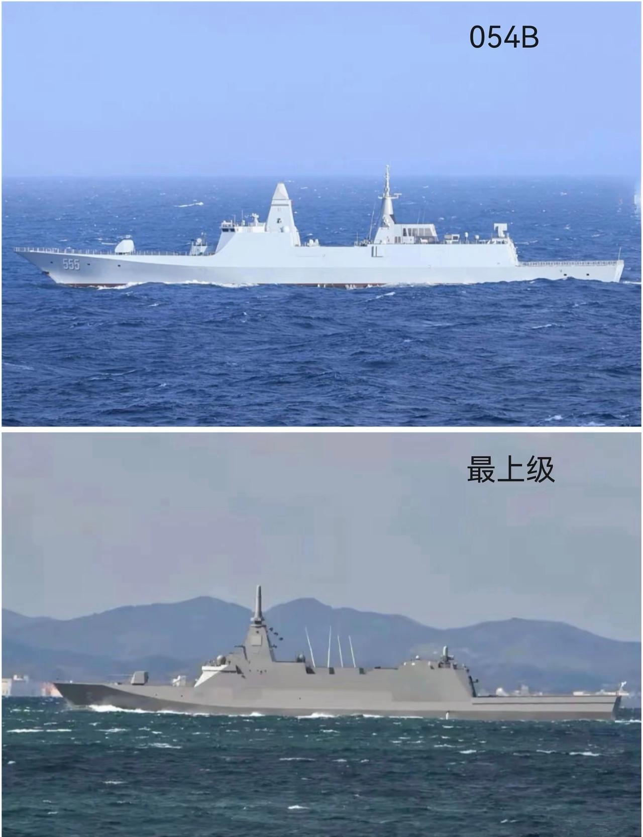 054B与日本最上级护卫舰对比最上级的优点：柴燃联合动力动力更充沛，最大航速