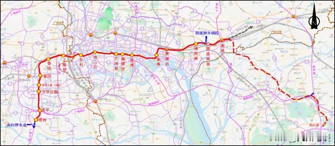 后发优势，芳村、海珠赢麻了！地铁28号线或许会在芳村和海珠增加站点！避免18号线