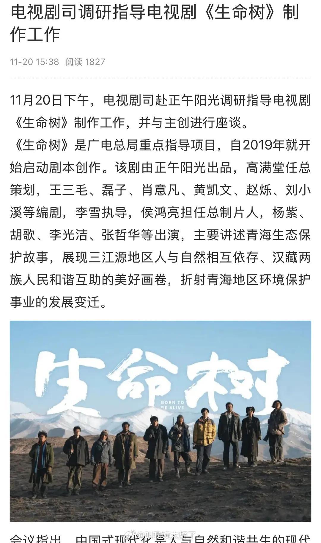 《生命树》好像有点厉害，重点指导项目