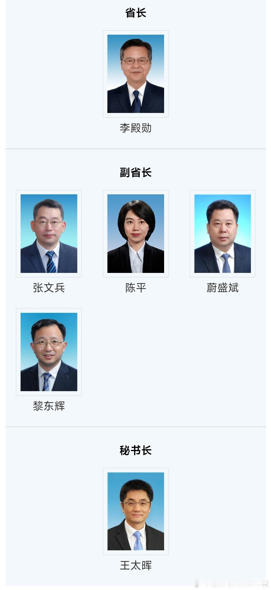 湖北省政府最新领导信息。