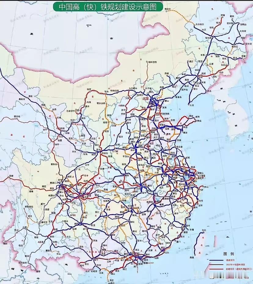 湖南的这些高铁，能在5年内修好吗？根据中国高铁建设示意图，未来湖南有长赣高铁，