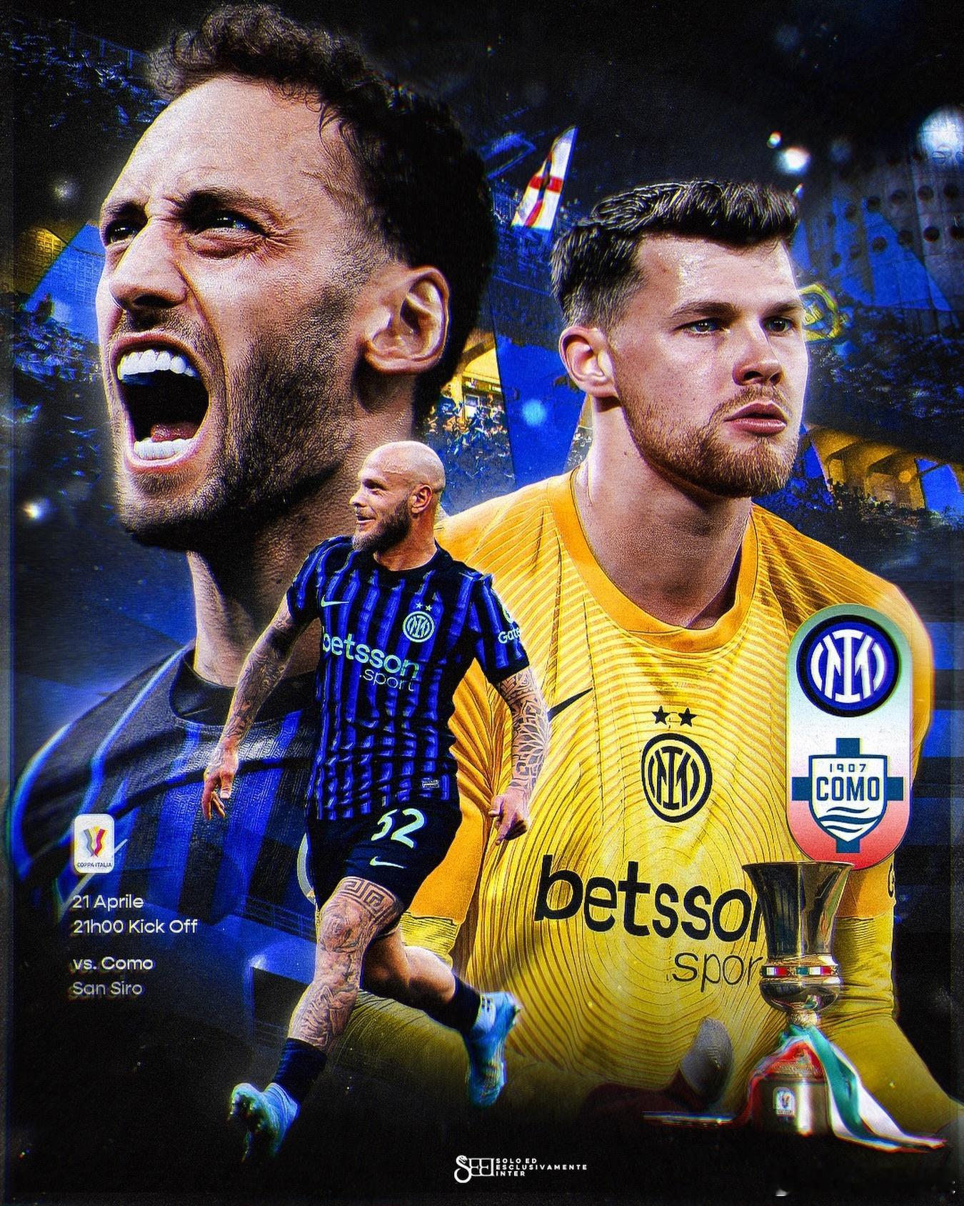 明天凌晨三点，国际米兰冲击意大利杯决赛咪咕视频直播，要银子！国际米兰意甲国际米兰