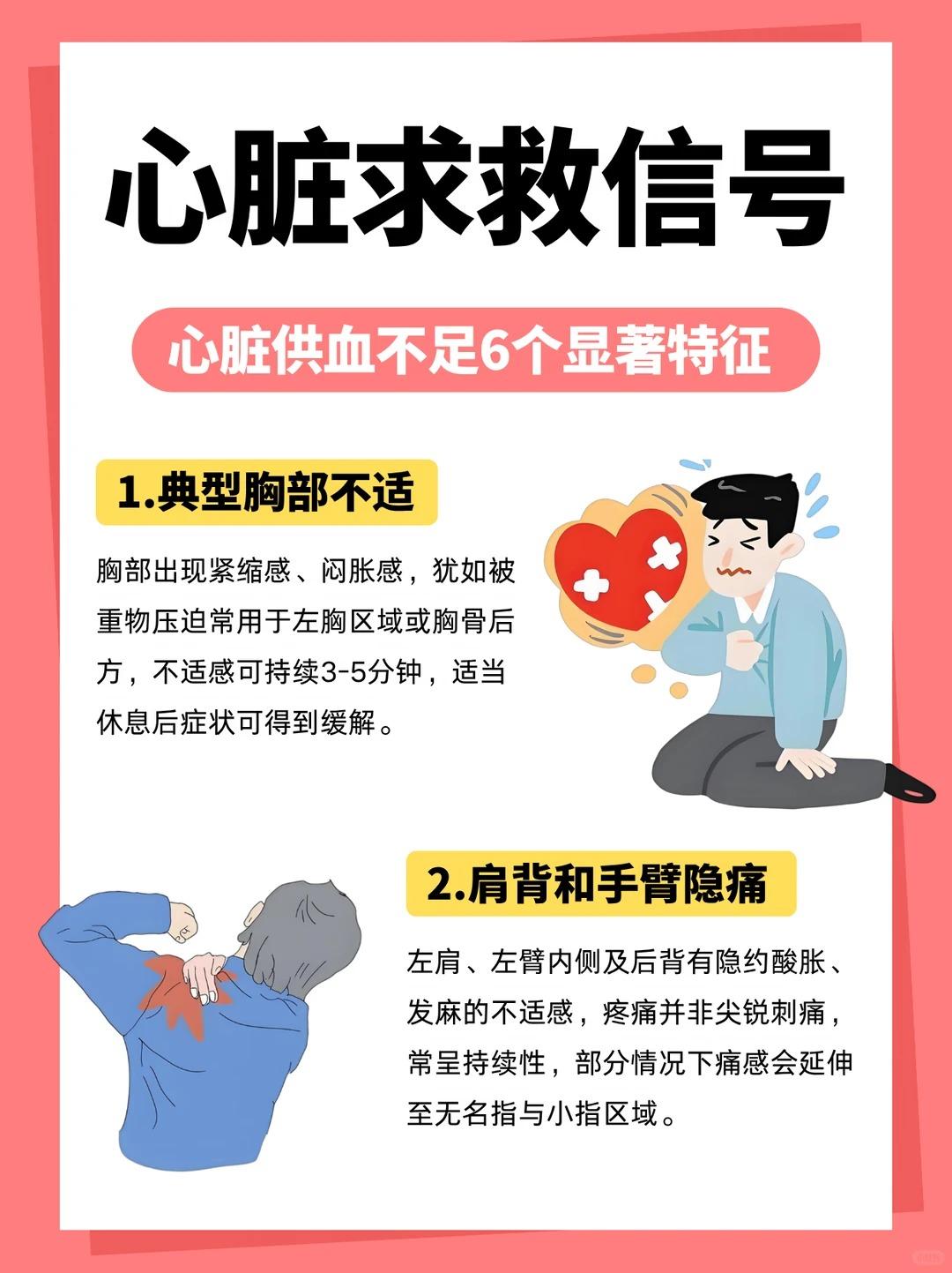 留意心脏6大预警信号，早发现早重视