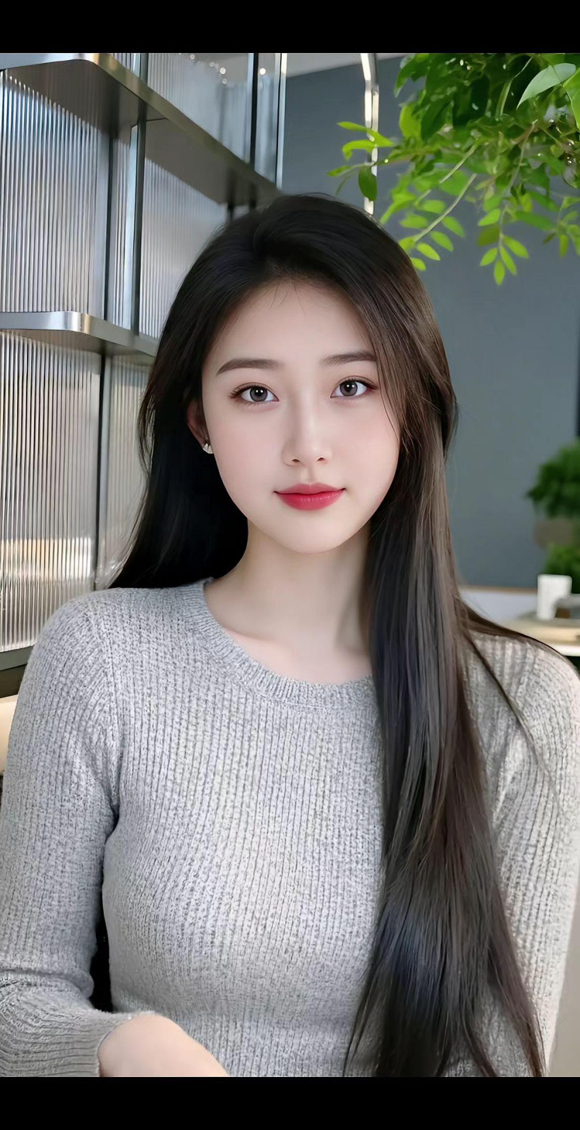 清纯甜美简约穿搭气质美女美出高级感