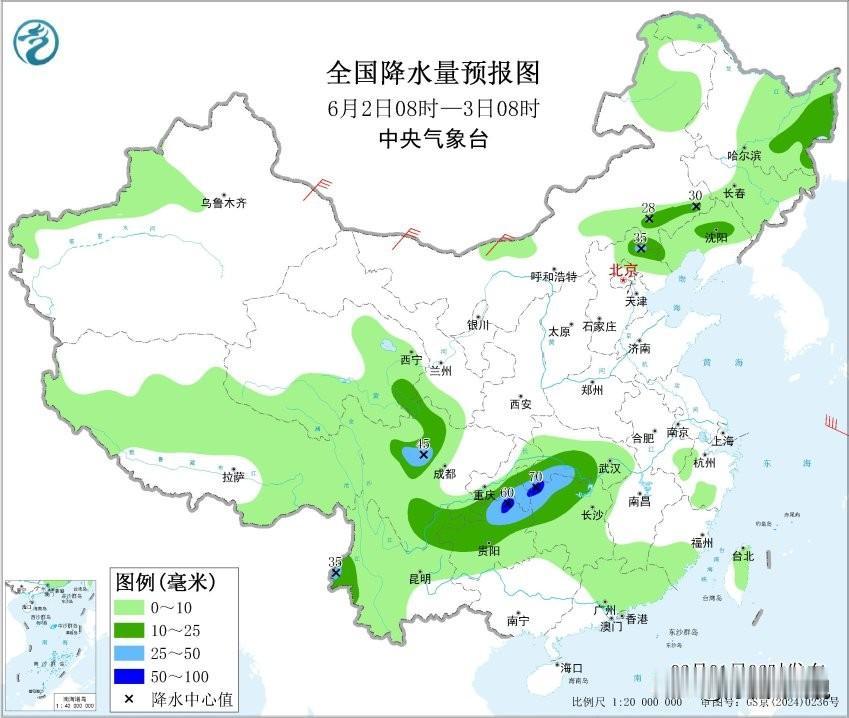 受冷涡影响，预计2日夜间和3日下午我省有一轮较强的雷雨天气过程。2日夜间，承德东