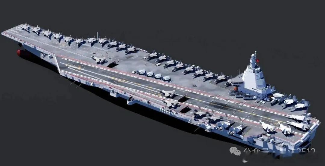 【中国四号航母要来了！350米巨舰横空出世，美军还能笑得出来吗？】福建舰刚刚以电