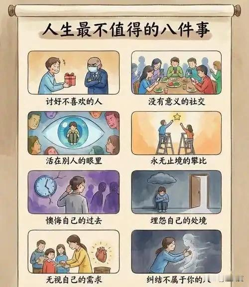 人生最不值得的八件事。