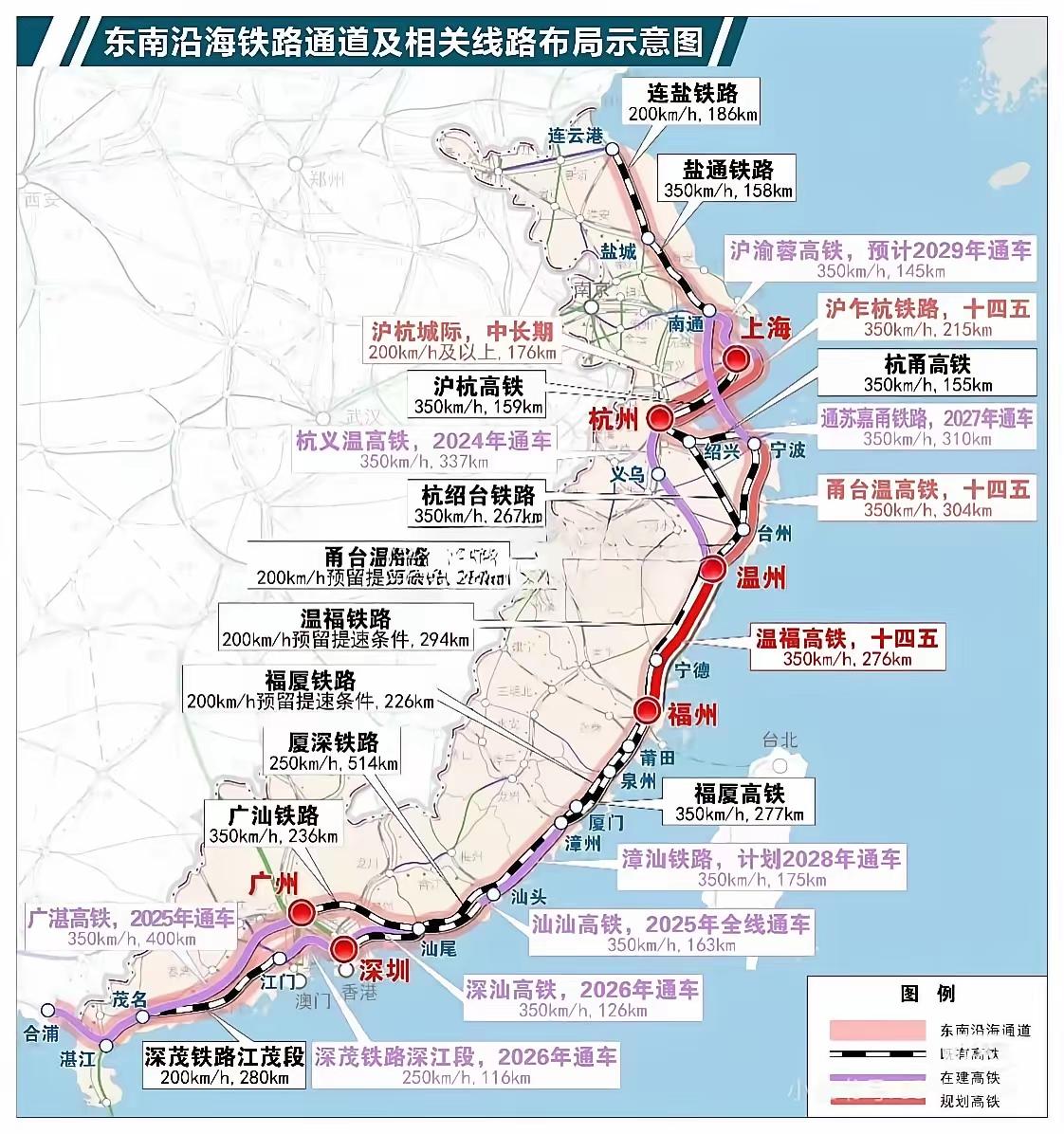 这是杭州阻止宁波成为中心城市的后果！杭州一心想成为沿海高铁的一站绕过宁波！消极对