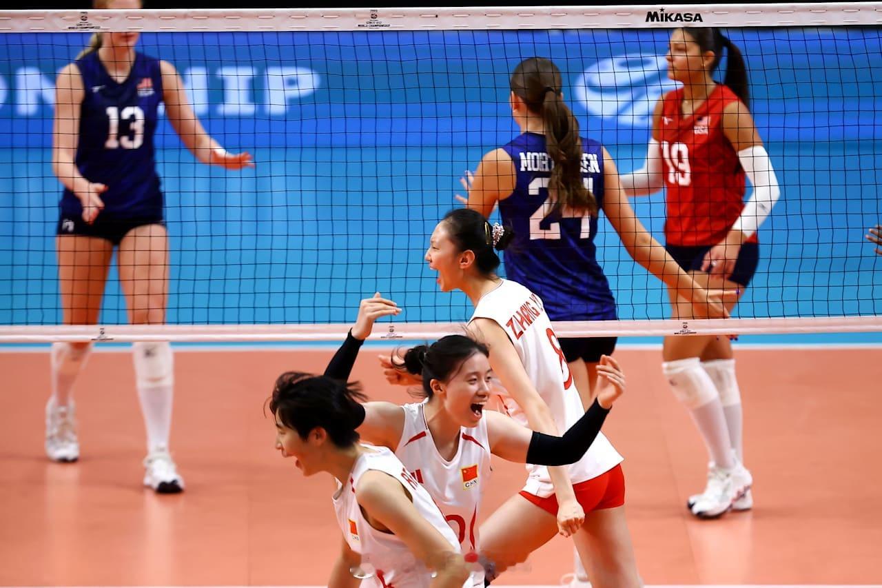【U17女排世锦赛中国队0-3美国无缘决赛扣球19-44】国际排坛战报速递8