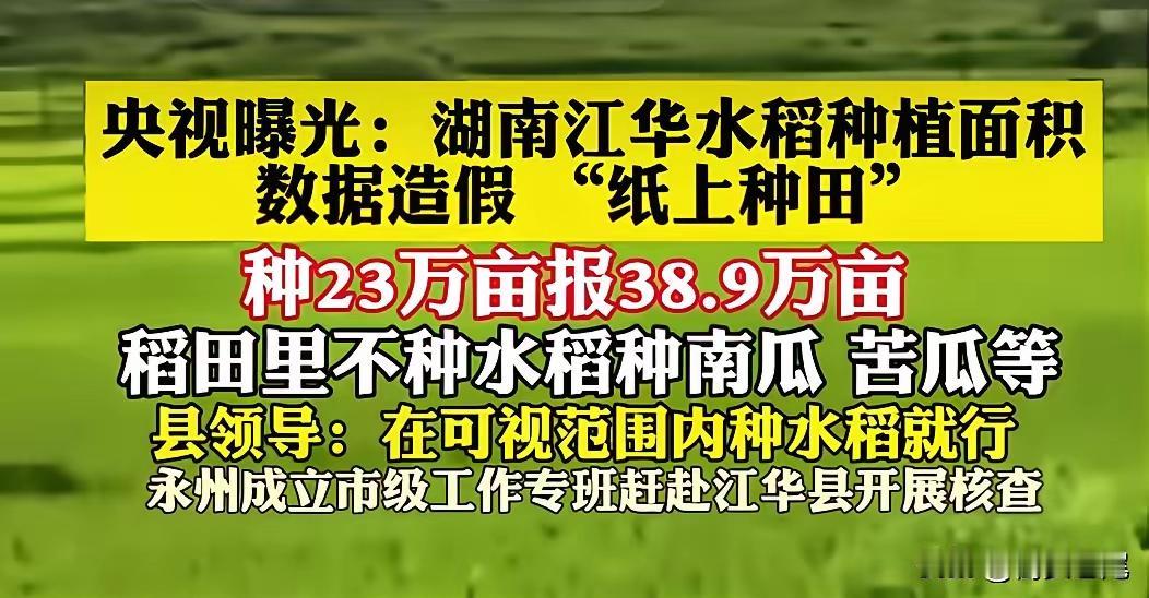 “纸上种粮”较之成语“纸上谈兵”似乎更具有讽刺意味。永州成立“市级
