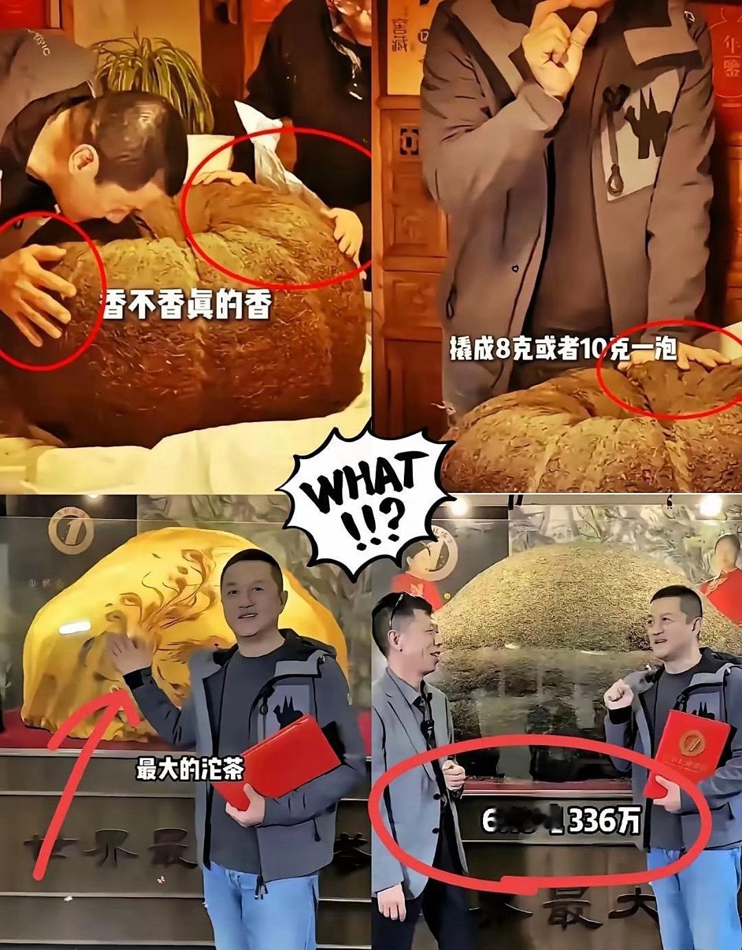 难怪李亚鹏会破产，别人直播卖零食，他可好，直接卖6.18吨的世界最大沱茶。按一杯