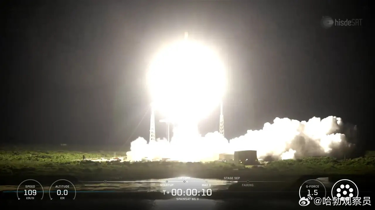 SpaceX发射，马斯克发文！当地时间9日，SpaceX在佛罗里达州肯尼迪航天
