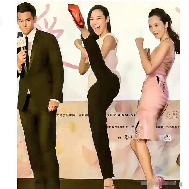 这女的谁啊？“腿功”不错，把一旁的彭于晏“吓蒙了”，有两把刷子！三人同台，各显