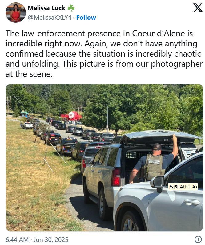 纵火犯在美国爱达荷州设伏，打死多名消防员和警察据北爱达荷新闻报道，当地时间下午1