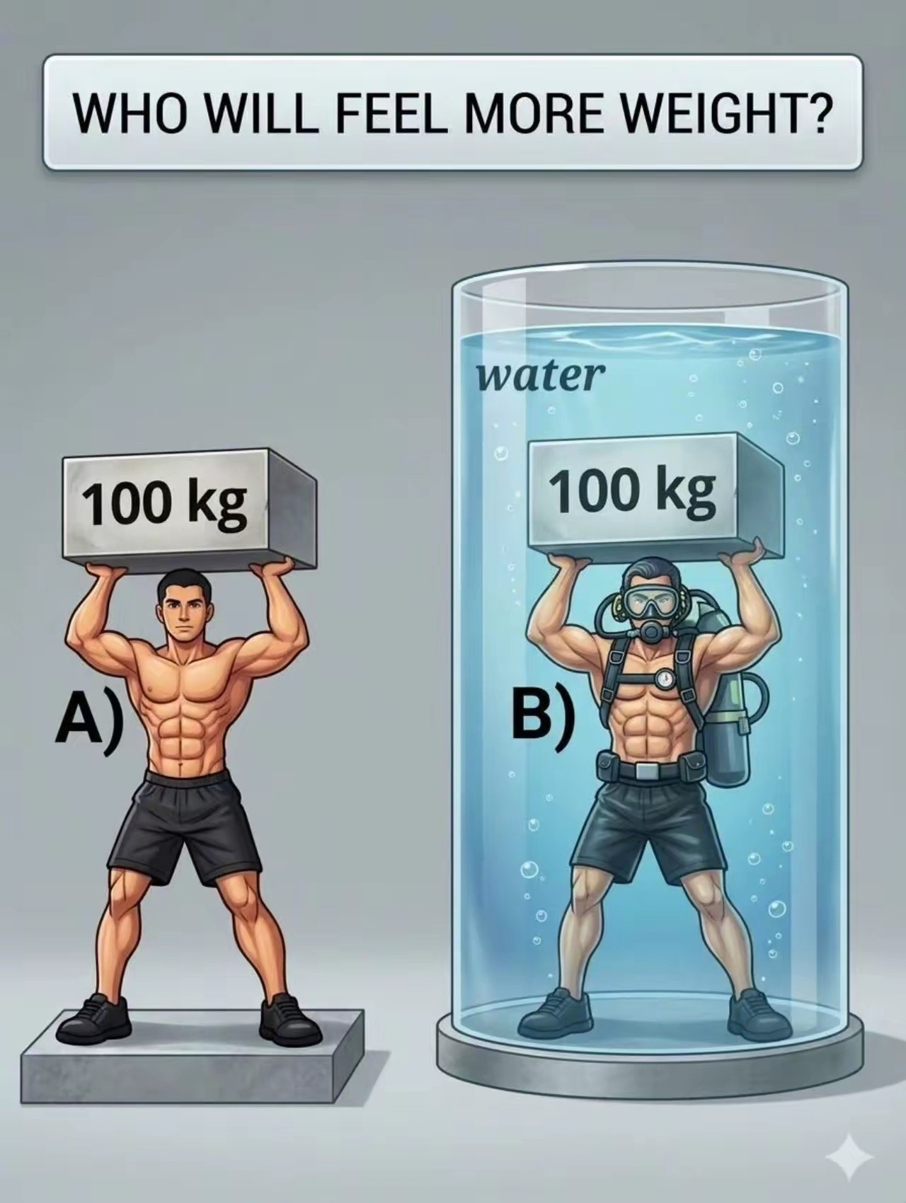 物理测试：谁更累？A？还是B？烧脑科技科学