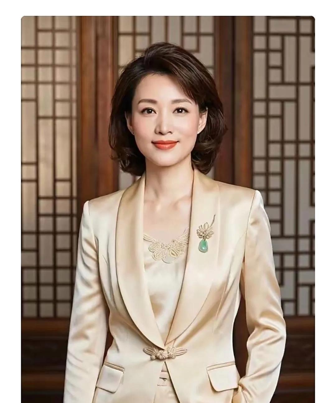 穿西装的董卿