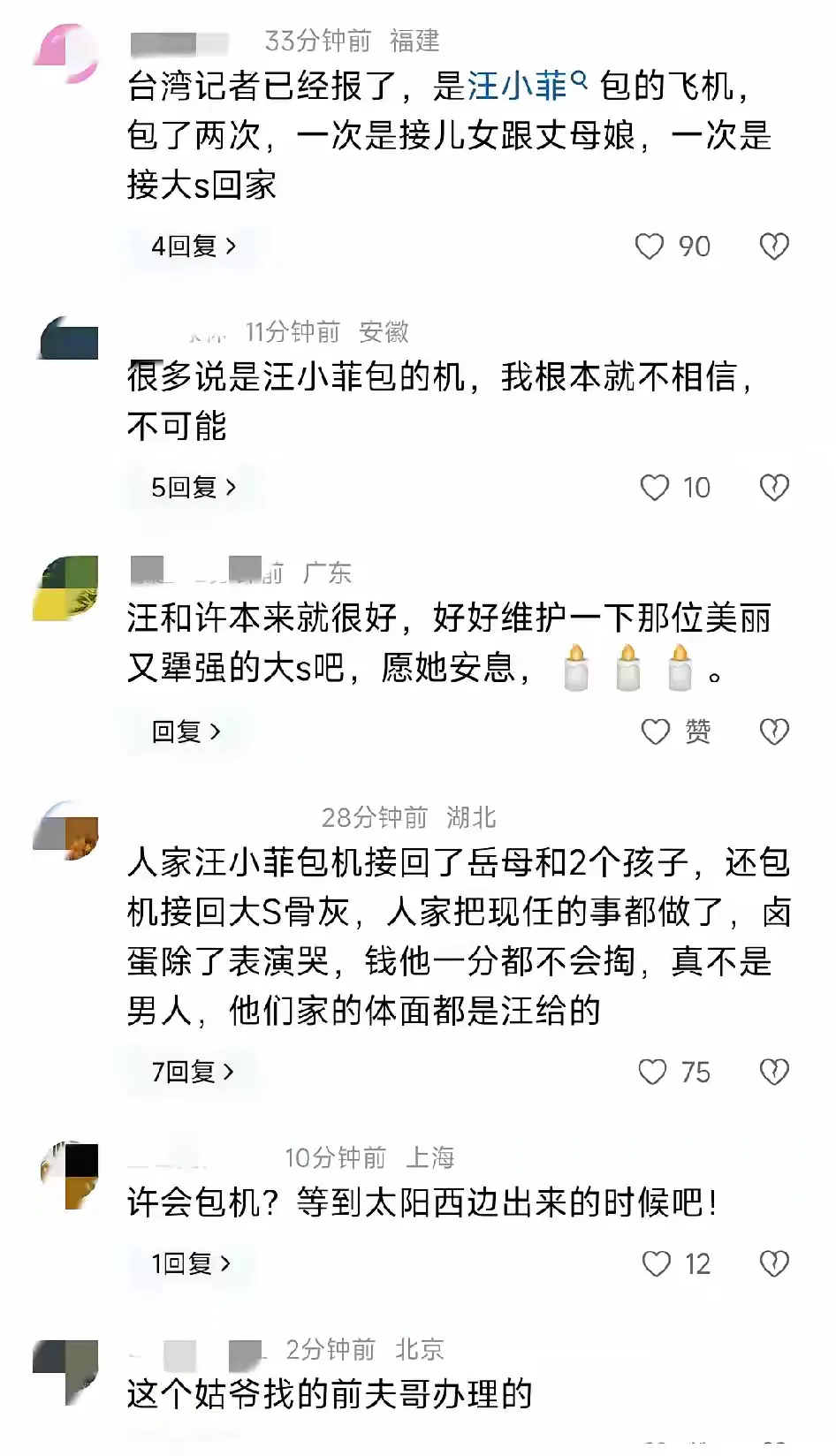 虽然汪小菲很慷慨大方不错但是包机这个主意是王伟忠出的应该也是小S家出的钱吧