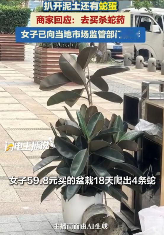 “太吓人了！”8月23日报道，北京，一女子花59.8元在网上买盆栽，没想到短短1